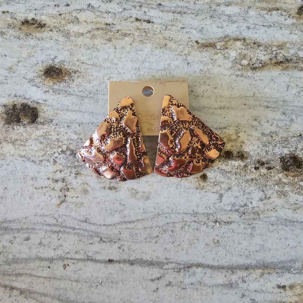 Vintage copper earrings